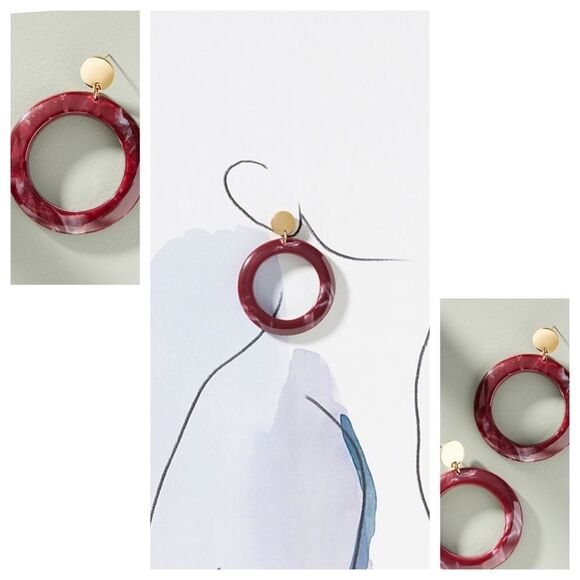 Cairo Hooped Post Earrings | Anthropologie Anthropologie Cairo Post Earrings